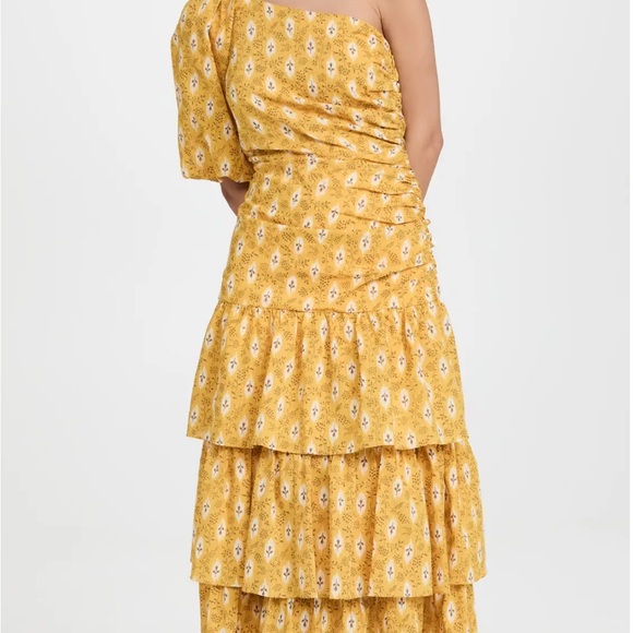 NWT! Veronica Beard Virginia Floral One- Shoulder Maxi Dress - Picture 10 of 10